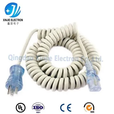 Cabo de alimentação enrolado para carrinho médico